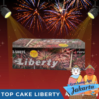 Kembang Api Top Cake Liberty 123 Shots 0.8 mix 1 Inch