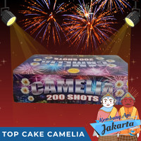 Kembang Api Top Cake Camelia 200 Shot 0.8 Inch