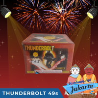 Kembang Api CAKE THUNDERBOLT 49 SHOTS 1 INCH