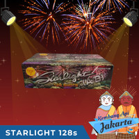 Kembang Api CAKE STARLIGHT 128SHOTS 0,8+1 INCH