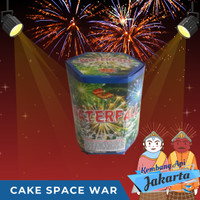 KEMBANG API CAKE SPACE WAR 1,2 INCH 19 SHOTS