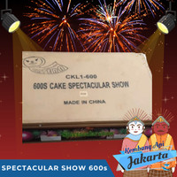 kembang api spectacular show 600s 1 inch 2 pcs