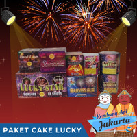 Kembang Api Top Paket Cake Lucky Dengan Total 262 shots