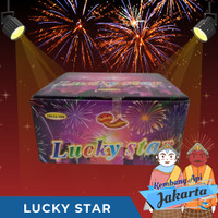 Kembang Api Latern Cake Lucky Star 100 shot 0.8 inch